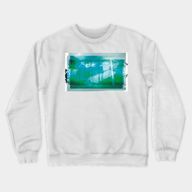 aqua Crewneck Sweatshirt by oddityghosting